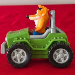 2002 CRASH BANDICOOT, PULL BACK JEEP TOY, MINT IN THE PACKAGE!!!